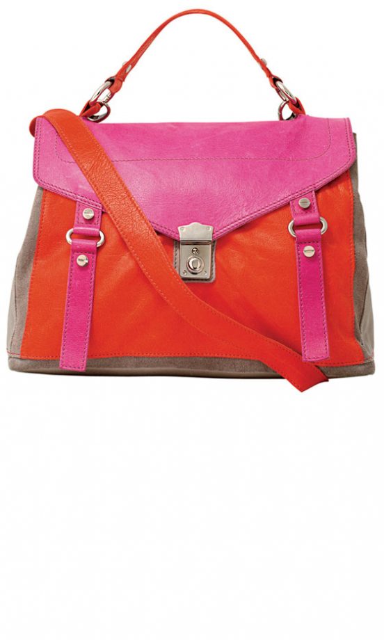 Asos Leather Colour Block Satchel Bag, £75