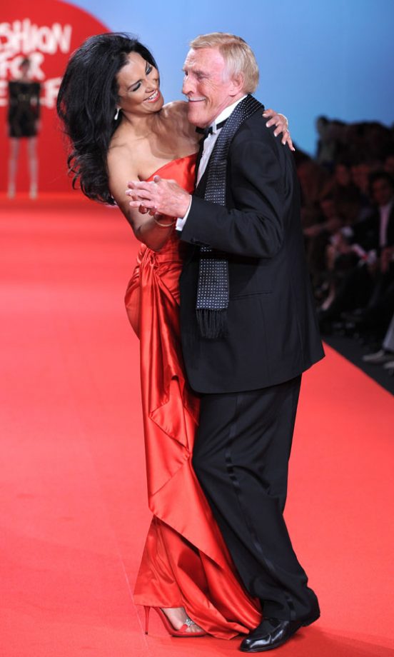 Bruce Forsyth And Wife Winnie At The Fashion For Relief Show During The 64th Cannes Film Festival, 2011