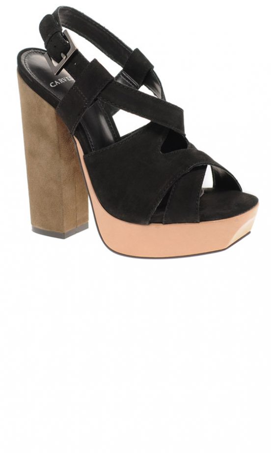 Carvela Block Heel Platform Sandal, Was £140 Now £91