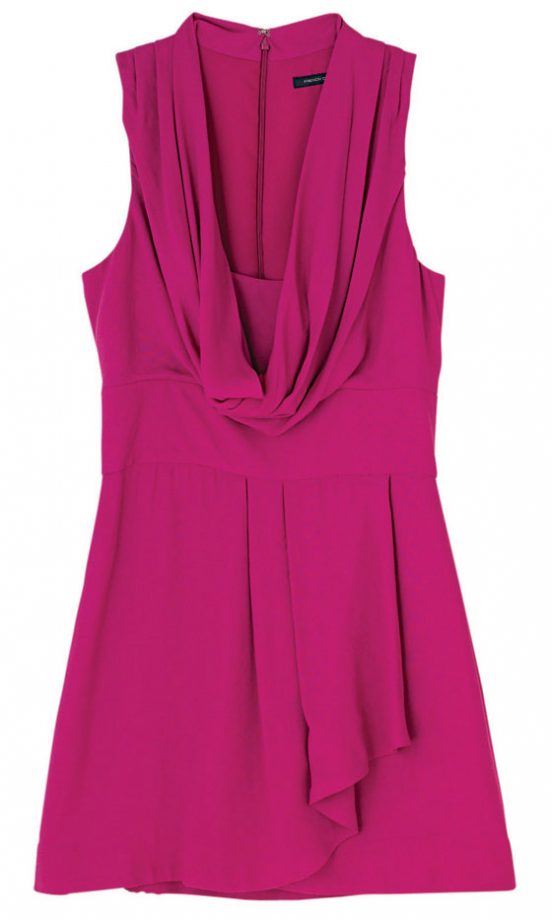 French Connection Pink Draped Dress, £140 - In Store Only