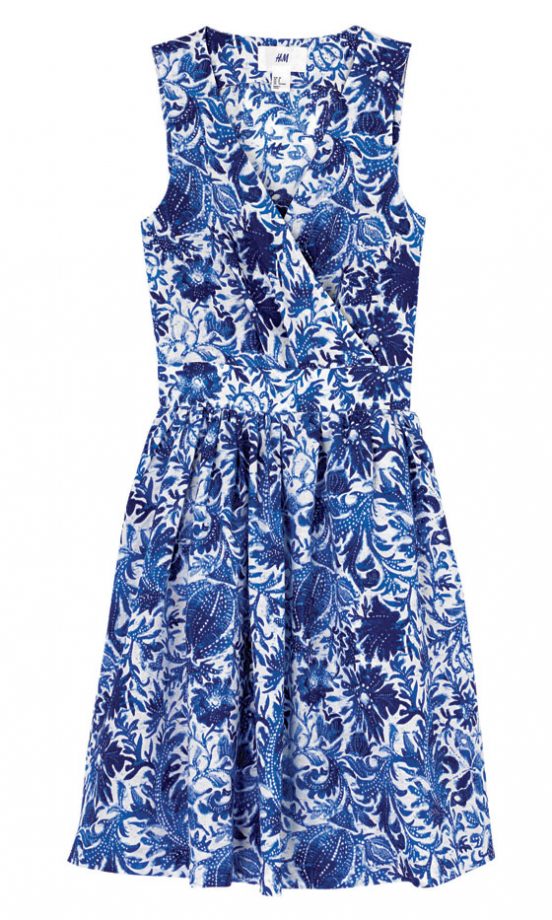 H&M Floral Blue Dress, £29.99 - In Store Only