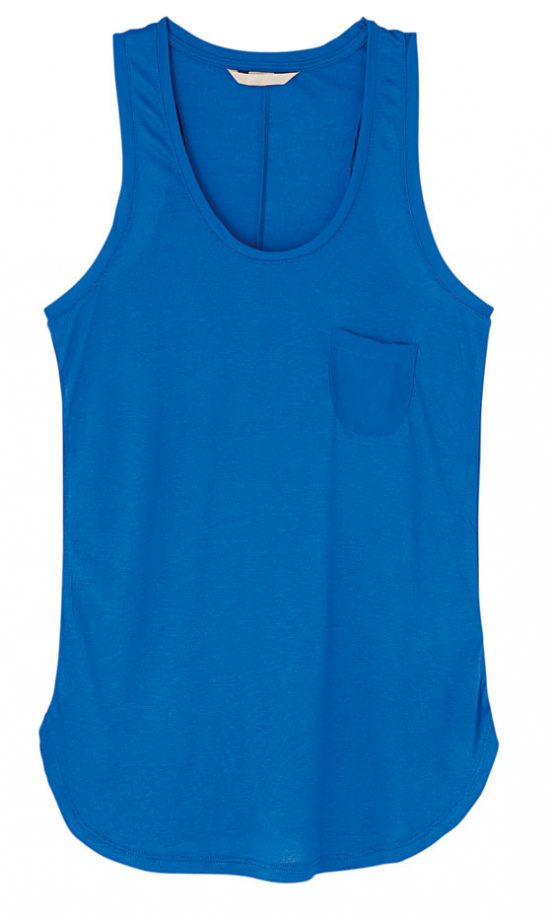 H&M Blue Colour-Pop Vest Top, £12.99 - In Store Only
