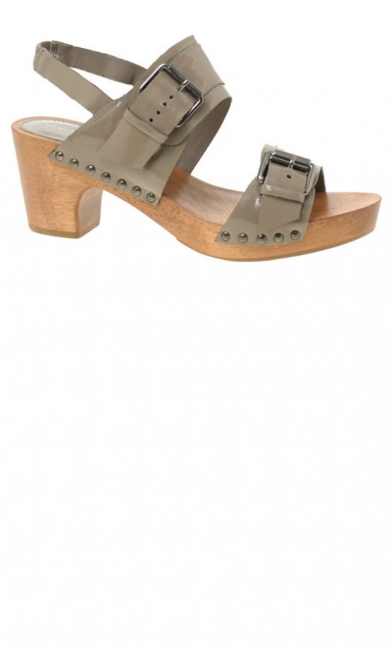 KG By Kurt Geiger Wooden Patent Sandals, Was £120 Now £79