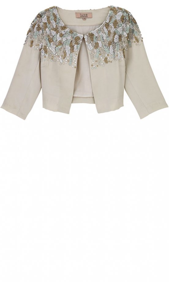 Warehouse Luxe Leather Sequin Jacket, £175