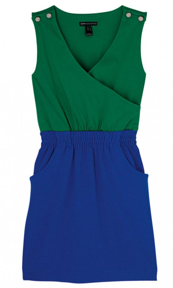 Mango Blue And Green Colour Block Dress, £49.90 - In Store Only
