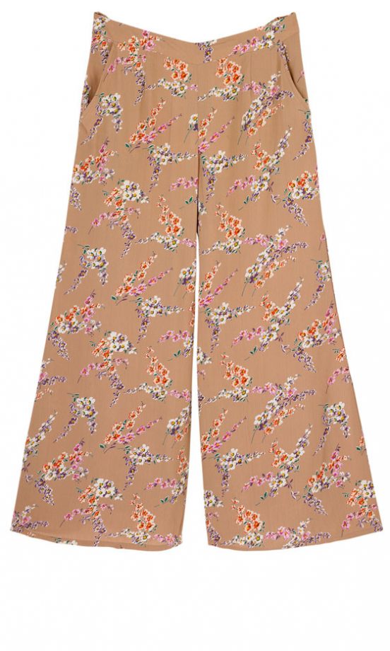 Miss Selfridge Floral Print Wide Leg Trousers, £45