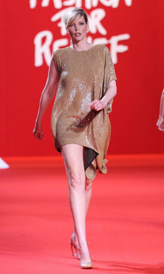 Nadja Auermann At The Fashion For Relief Show During The 64th Cannes Film Festival, 2011