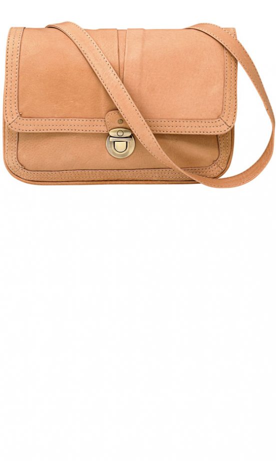 Oasis Turnlock Cross Body Leather Bag, £50