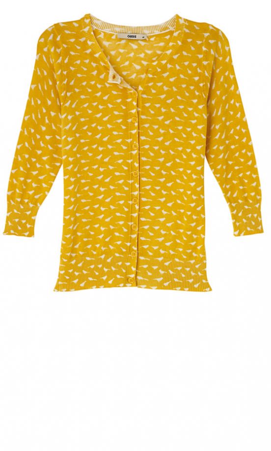 Oasis Bird Print Cardigan, £40