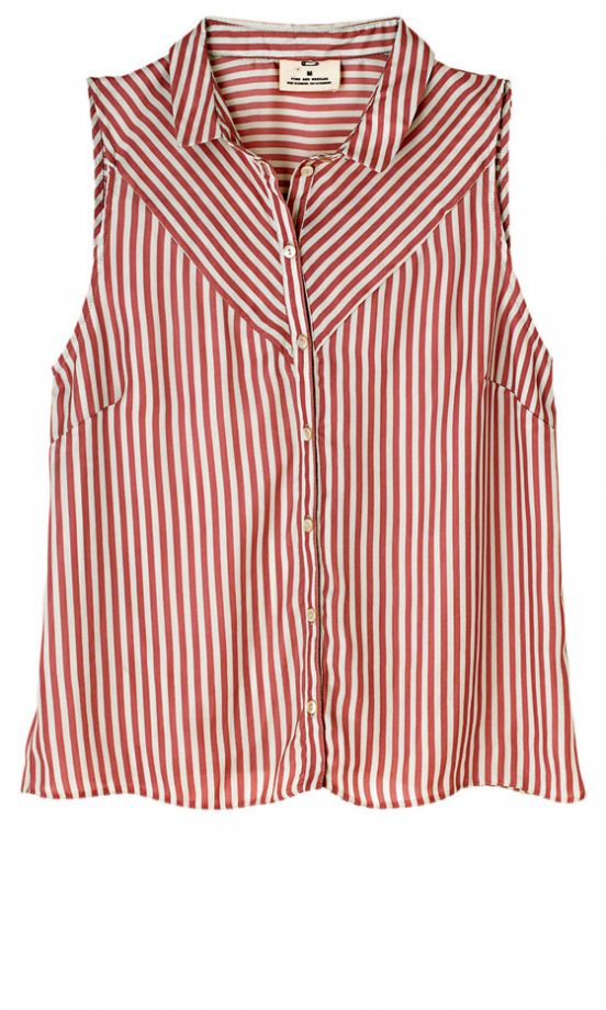 Pins And Needles Contrast Stripe Shirt At Urban Outfitters, £40