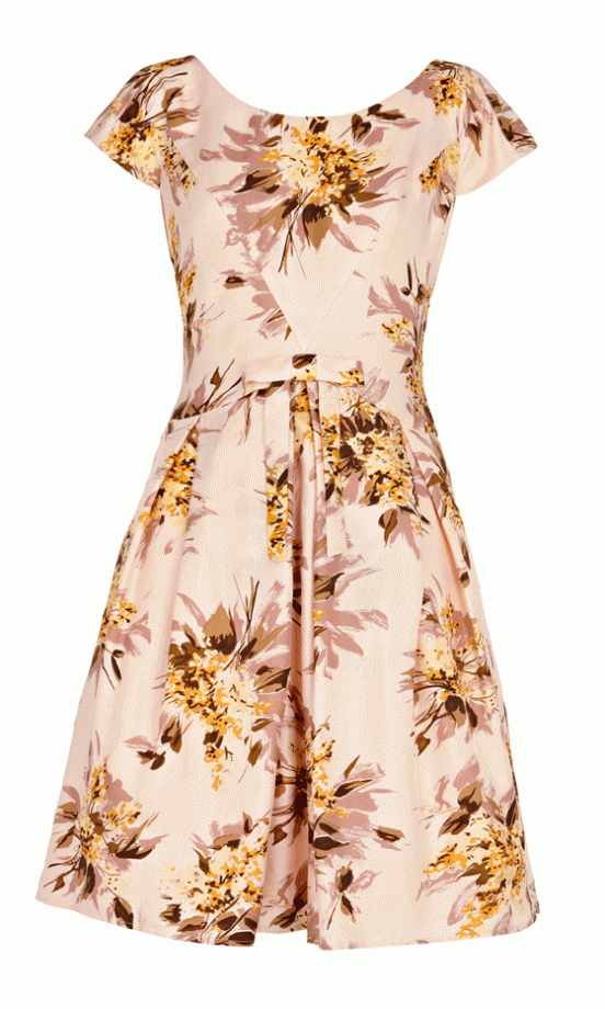 Oasis Vintage Collection Wisteria Lane Print Dress, £125