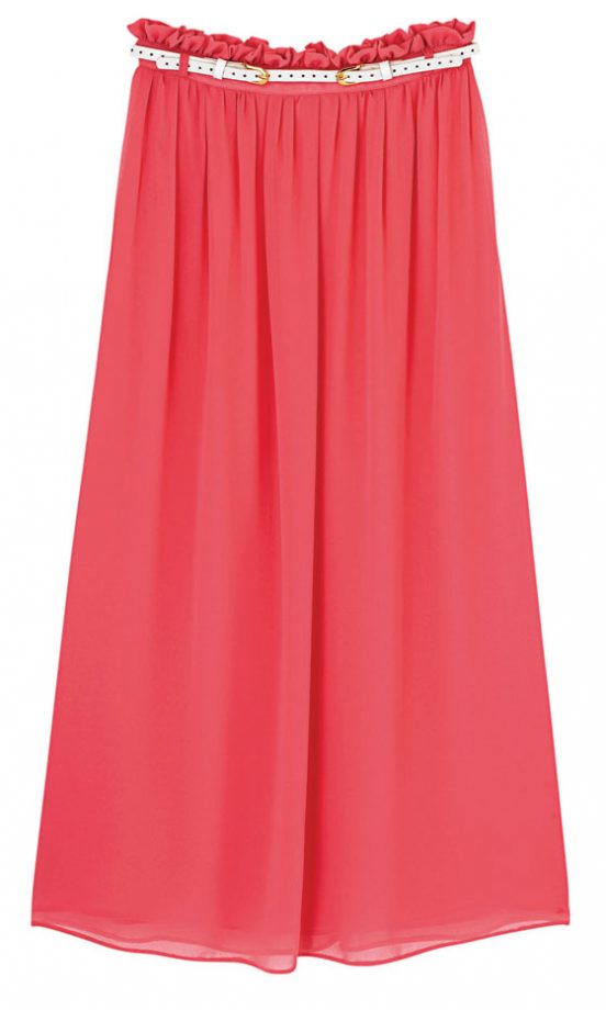 River Island Coral Skirt, £34.99 - In Store Only