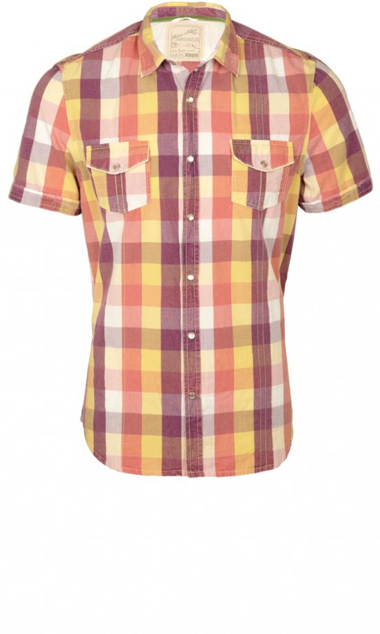 River Island Orange Checked Shirt, £24.99