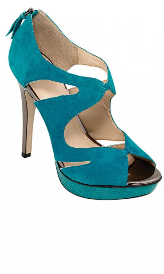 Topshop Blue Party Shoes, £70 - In Store Only