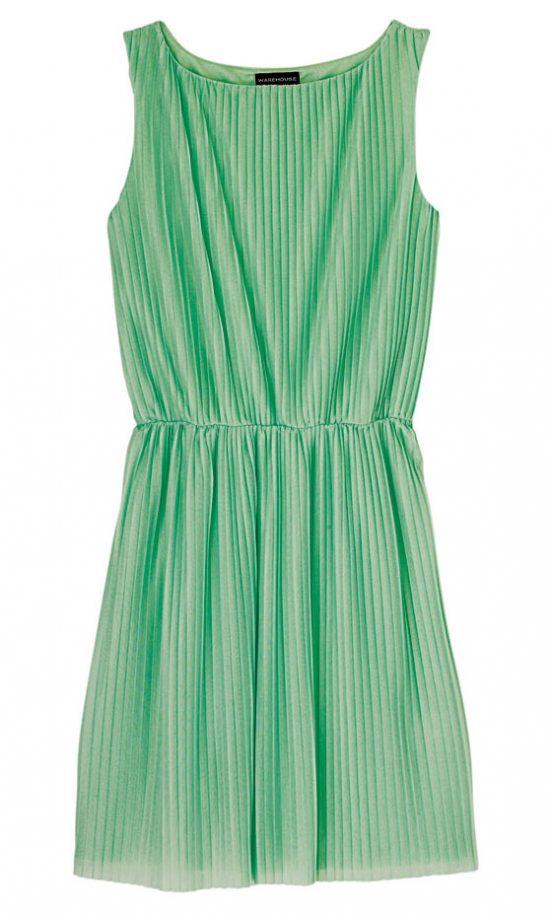 Warehouse Plisse Dress, £50