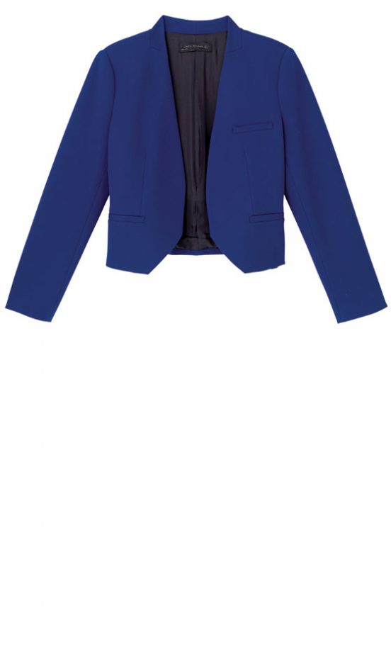 Zara Blue Cropped Jacket, £69.99 - In Store Only
