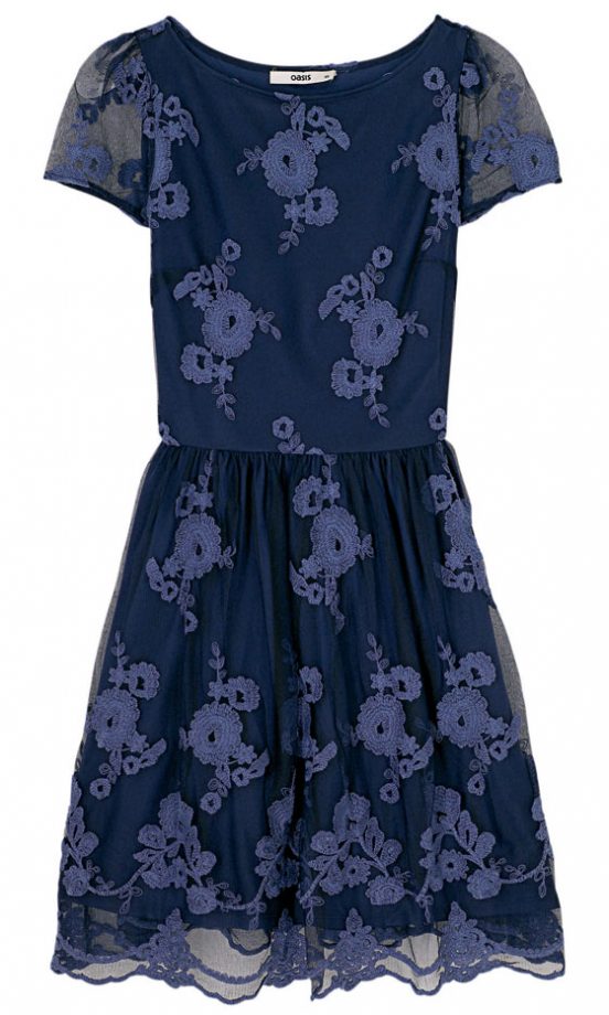 Oasis Fleur Embroidered 60s Dress, £60