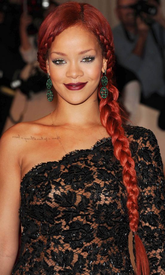Rihanna Stepped Out With A Fab Rapunzel Hairstyle At The Met Ball 2011