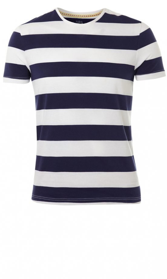 Burton Navy And White Stripe T-Shirt, £12