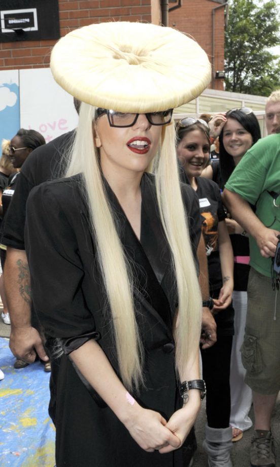 Lady GaGa Visits The 'Body Positive HIV Support Centre' in Manchester, June 2009