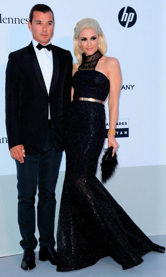 Gwen Stefani With Gavin Rossdale At The AmfAR Gala During Cannes Film Festival 2011