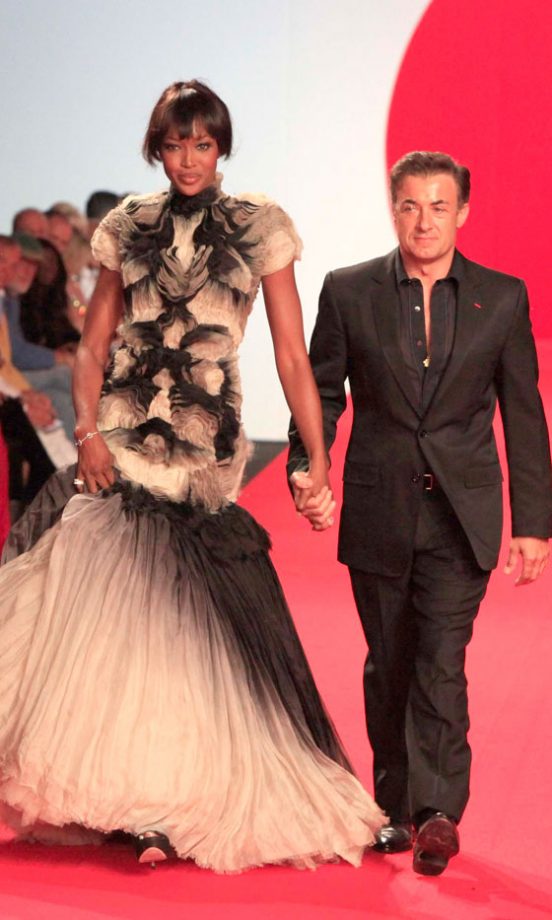 Naomi Campbell And Jean Alesi At The Fashion For Relief Show During The 64th Cannes Film Festival, 2011
