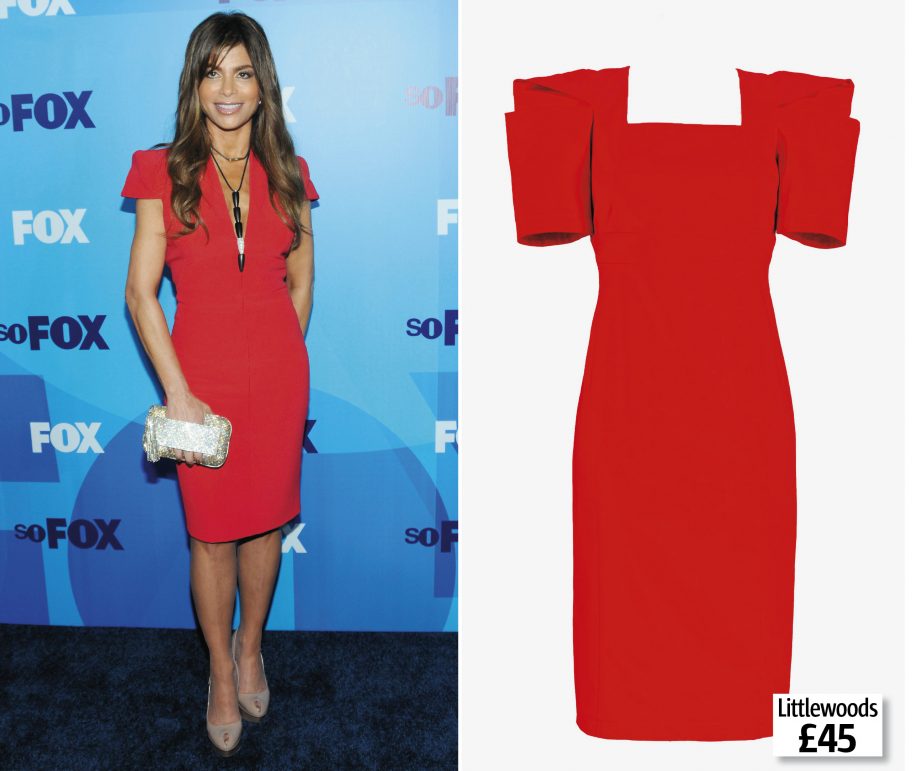 Get X Factor judge Paula Abdul's red dress at Littlewoods for £45