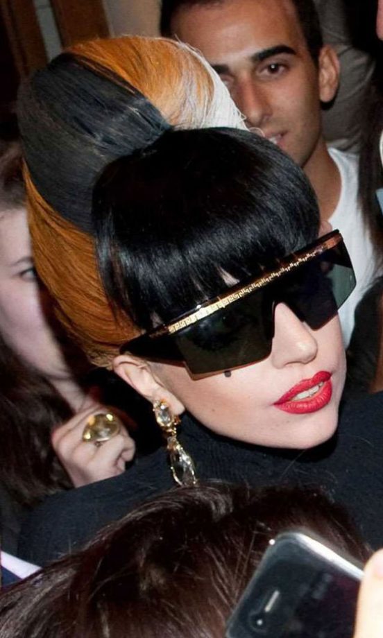 Lady Gaga Goes For A Lady Like Beehive Hairstyle In Not One, Not Two, But Three Different Colours! 2011