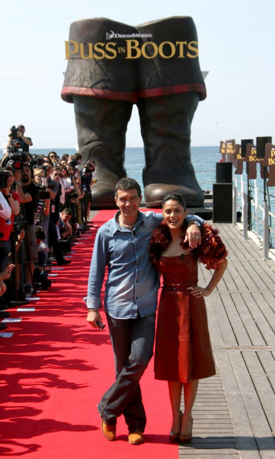 Salma Hayek And Antonio Banderas At The 64th Cannes Film Festival, 2011
