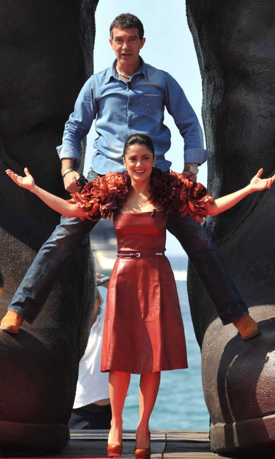 Salma Hayek And Antonio Banderas At The 64th Cannes Film Festival, 2011