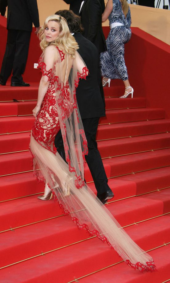 Rachel McAdams Wearing A Dress By Marchesa At The 64th Cannes Film Festival, 2011