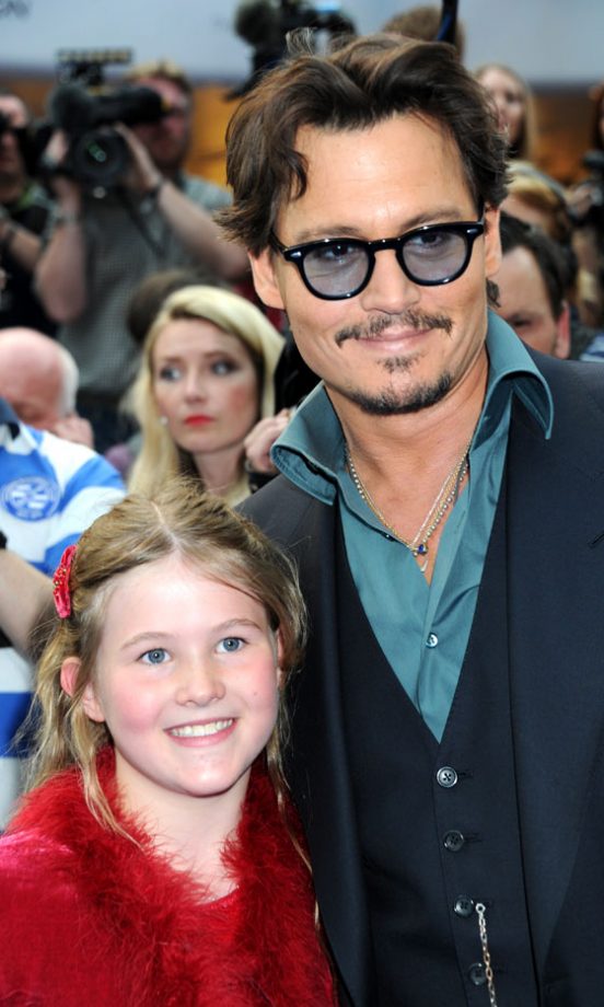 Johnny Depp And Guest Beatrice Delap At The Pirates Of The Caribbean 4: On Stranger Tides London Film Premiere, 2011