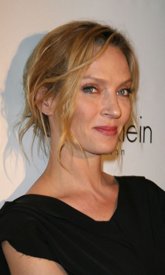 Uma Thurman's Messy Updo Hairstyle Is Super Easy To Create, 2011