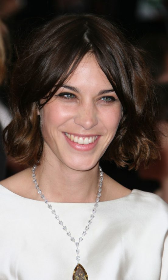Alexa Chung's Trademark Scruffy Hairstyle Is The Perfect Complement To A Super Glam Dress, 2011