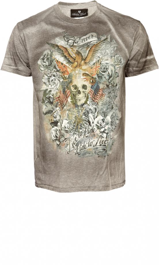 River Island Grey Skull T-Shirt, £14.99