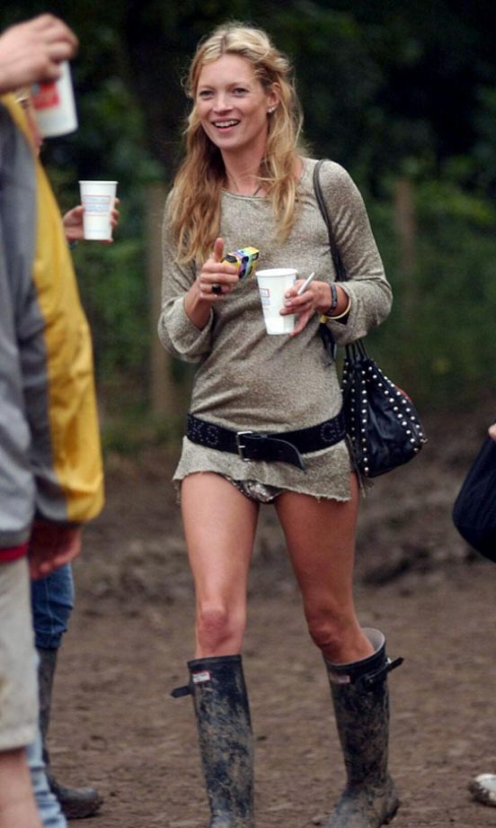 Kate Moss At Glastonbury Festival, 2005
