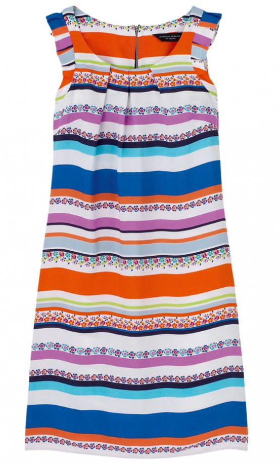 Dorothy Perkins Multi Ditsy Stripe Shift Dress, £36