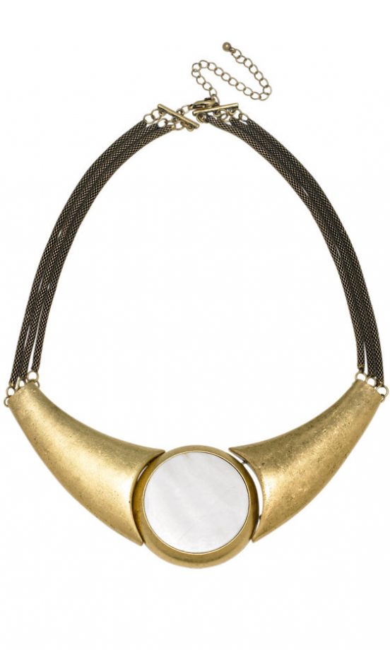 Dorothy Perkins Gold Pendant Short Necklace, £15 - In Store Only