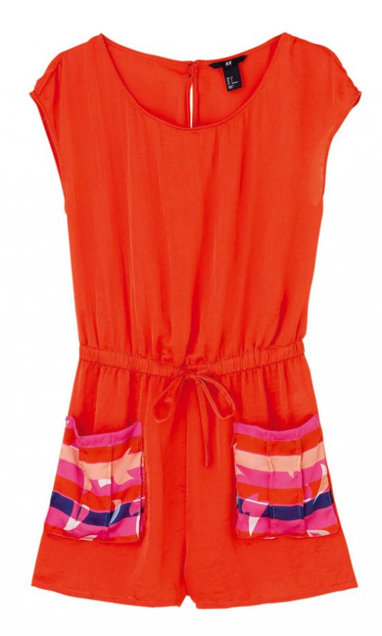 H&M Orange Playsuit, £19.99 - In Store Only