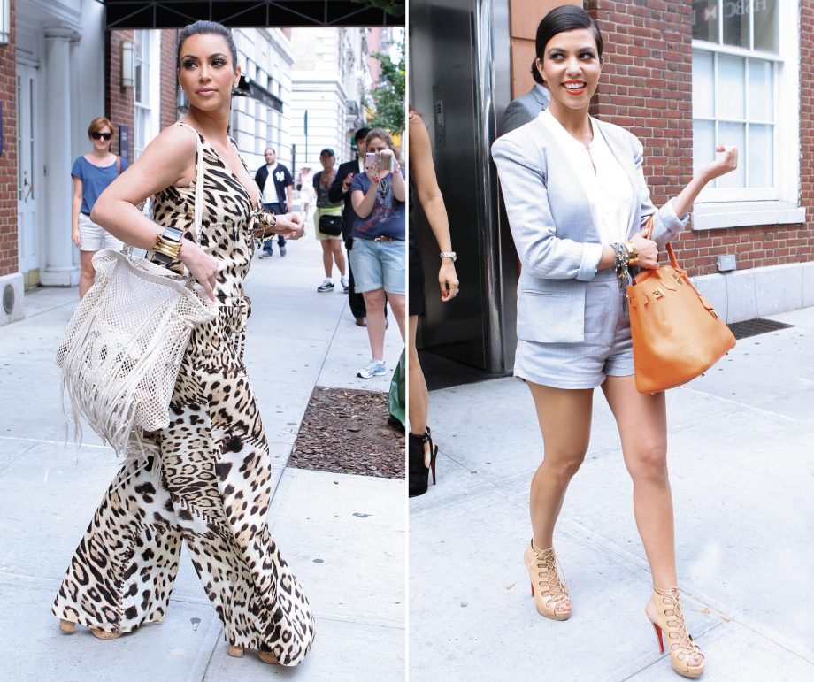 Kim Kardashian and Kourtney Kardashian rock super hot ensembles in New York