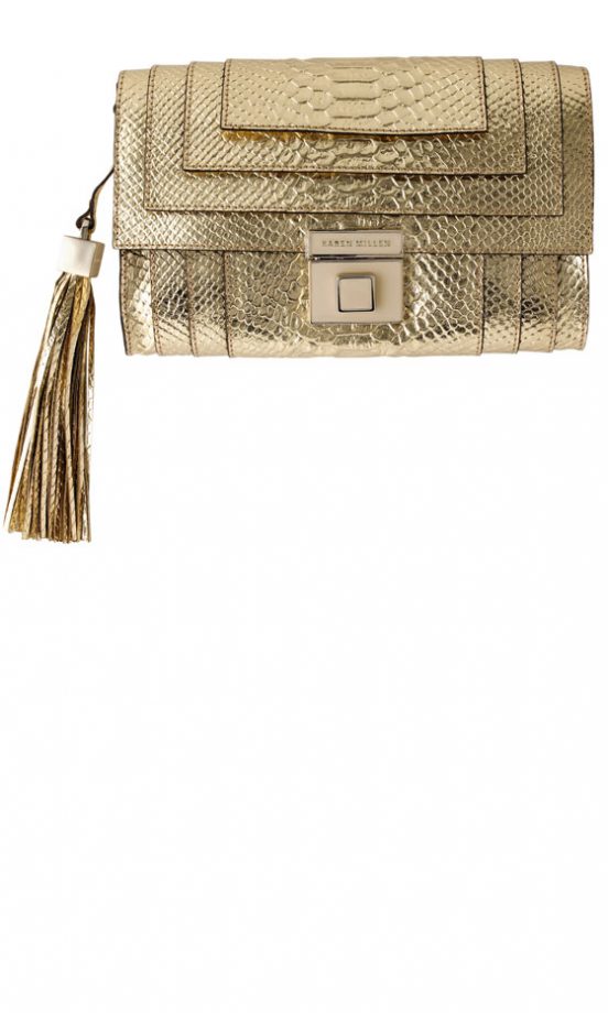 Karen Millen Metallic Clutch Bag, £185