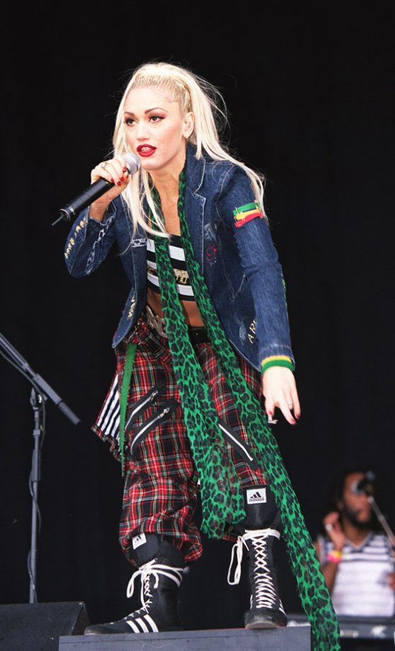 Gwen Stefani Does Fashion Clashing With A Difference At Glastonbury 2002