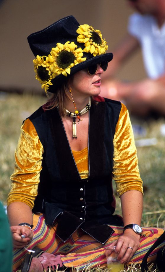 An Original Glasto Reveller At Glastonbury 1994