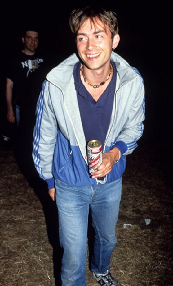 Man Of The Brit-Pop Moment Damon Albarn At Glastonbury 1995