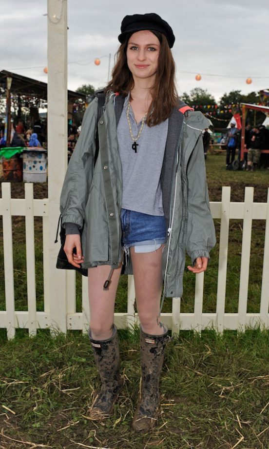Tali Lennox Wearing Lacoste At Glastonbury Festival 2011