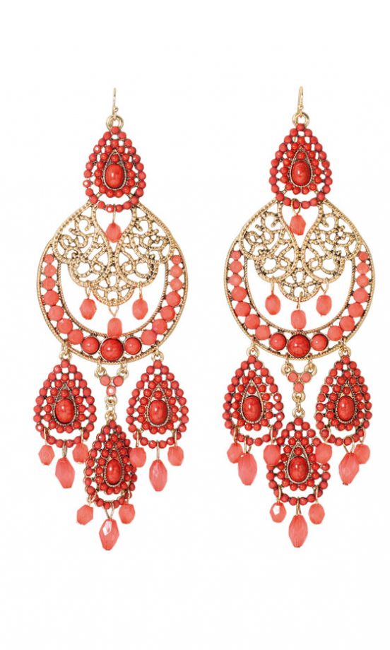 Topshop Opaque Bead Chandeliers Earrings, £25