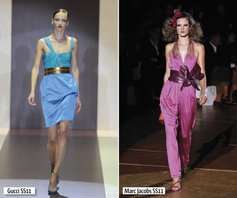Gucci and Marc Jacobs champion obi belts on the SS11 catwalks