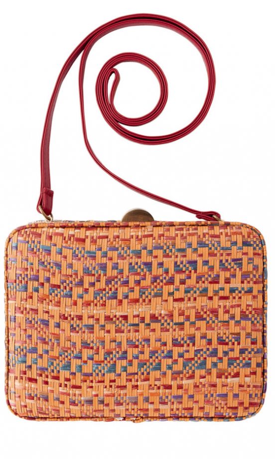Warehouse Hard Straw Box Bag, £28