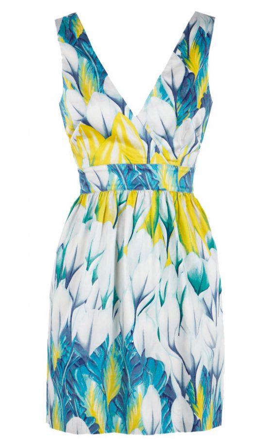 Warehouse Magnolia Print Prom Dress, £70