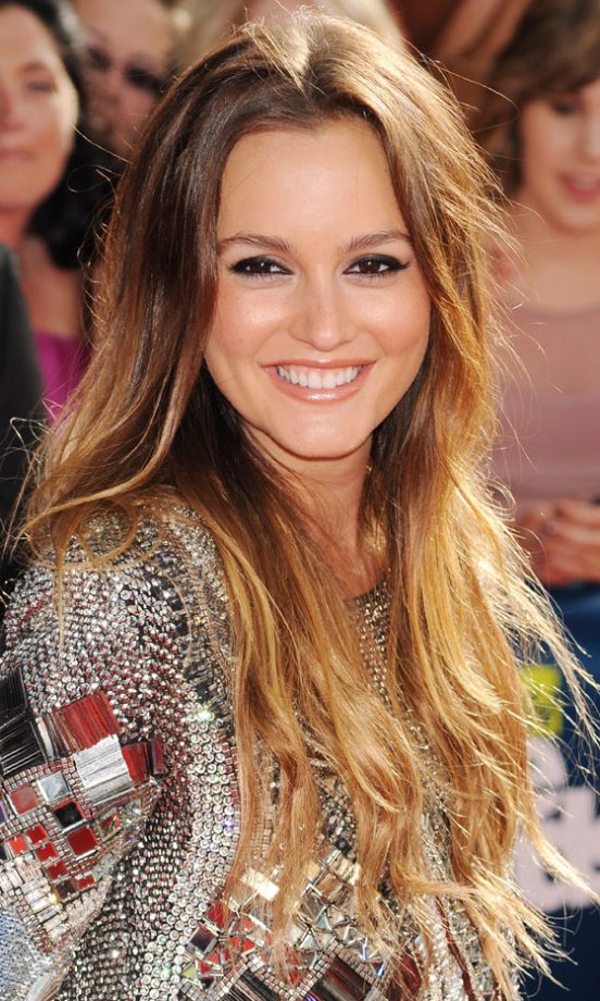 Leighton Meester Made It To The Top Of Our Hair Charts With Her Dip-Dye Hairstyle, 2011